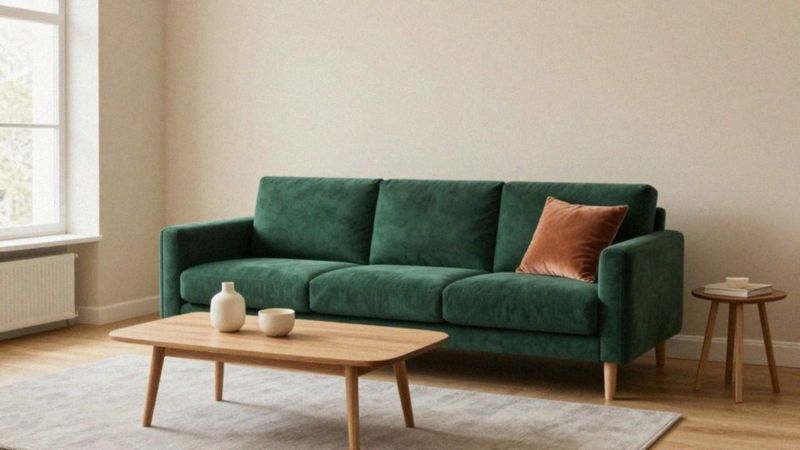 Jakie kolory mebli pasują do zielonej kanapy?