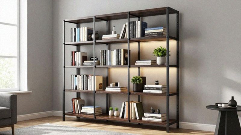 Jak wykorzystać wysoki regał industrialny jako biblioteczkę?