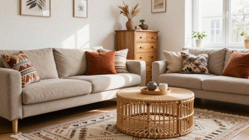 Jak dobrać meble i tkaniny do wnętrz boho?