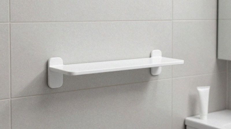 Jak zamontować półki do łazienki bez wiercenia?