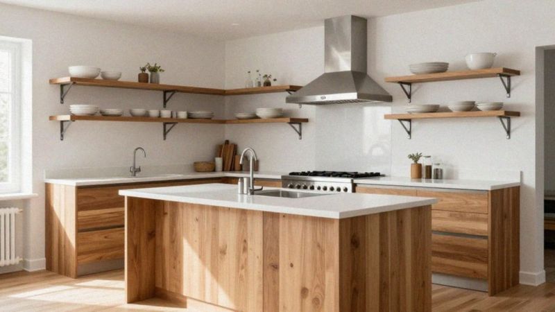 Jak łączyć drewno i metal w kuchni modern farmhouse?