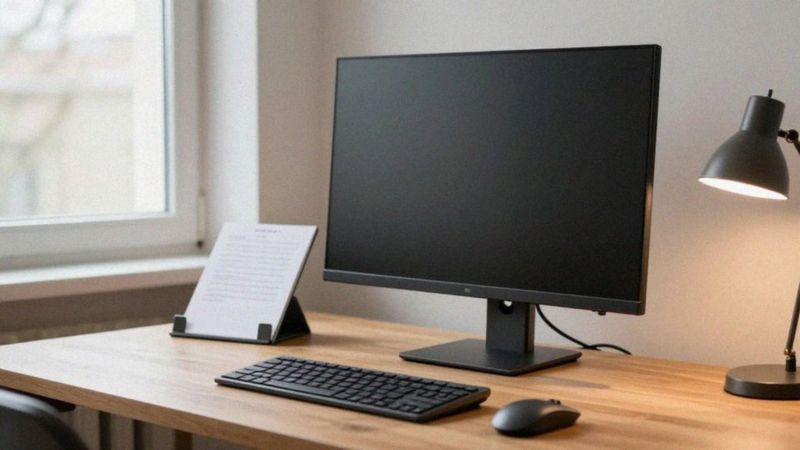 Gdzie ustawić monitor i peryferia przy biurku?