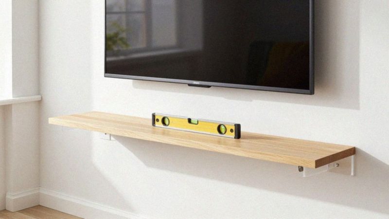 Jak bezpiecznie zamontować półkę nad telewizorem?