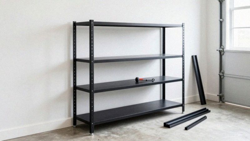Jak zamontować czarne regały metalowe?