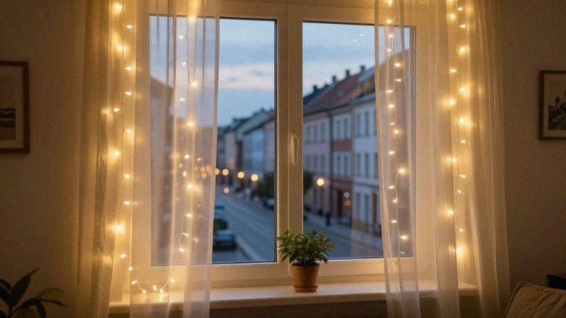 Jak oświetlić okno lampkami LED?