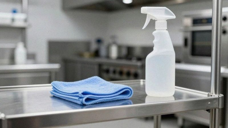 Jak czyścić i dezynfekować półkę z nierdzewki?