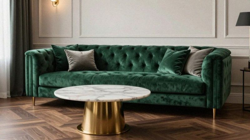 Jak dobrać i pielęgnować meble do wnętrza glamour?