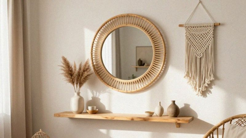Jak wykorzystać naturalne materiały na ścianie boho?