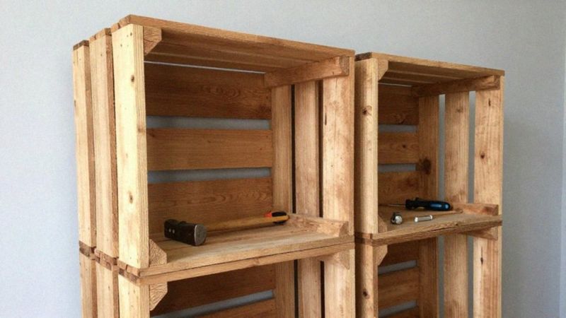 Jak zbudować regał z desek lub skrzynek?