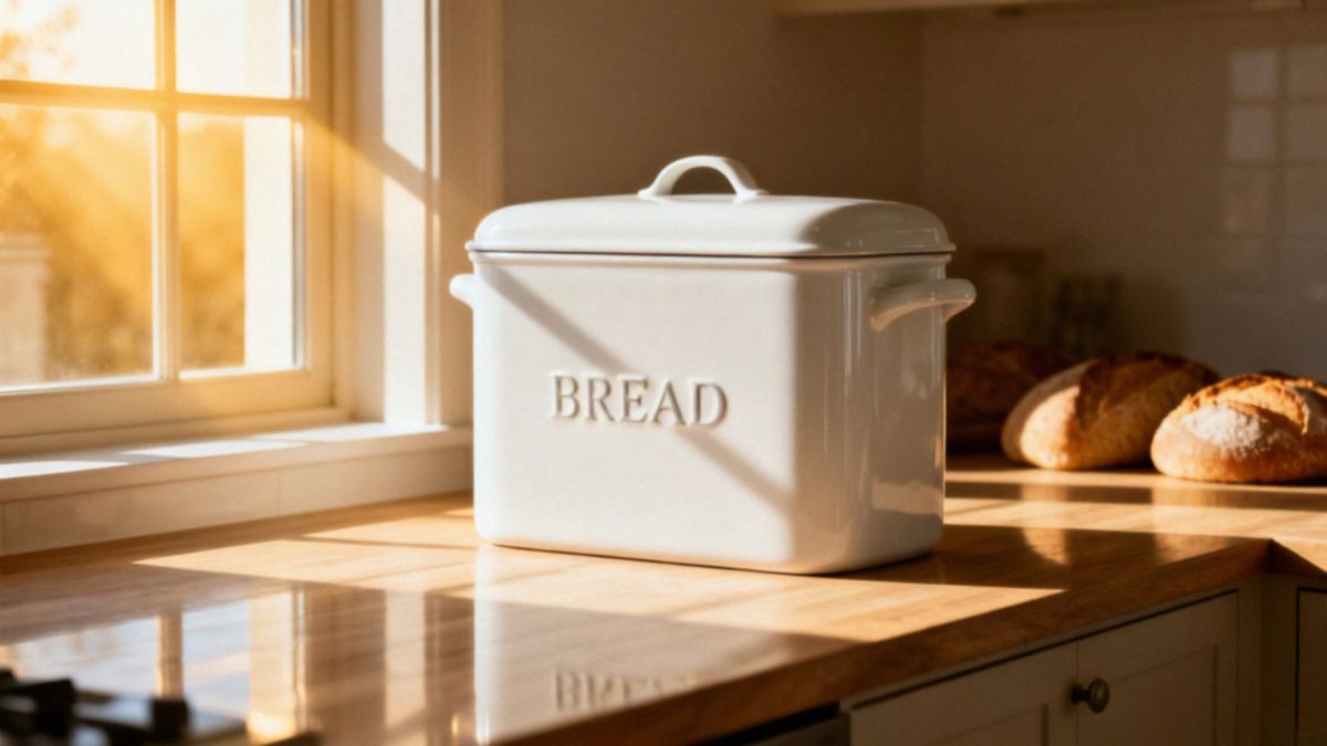 Biały chlebak 'BREAD' — jak zachować świeżość pieczywa i dobrać styl