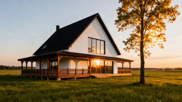 Projekt domu modern farmhouse — styl, funkcjonalność i koszty budowy