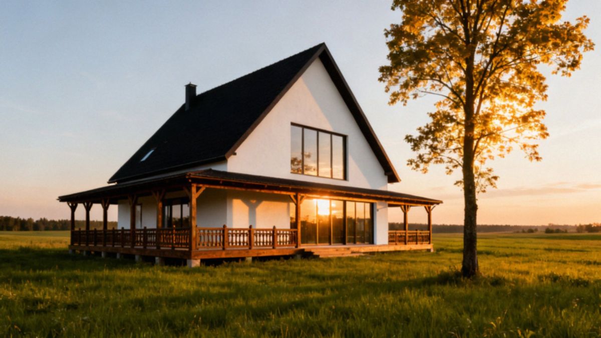 Projekt domu modern farmhouse — styl, funkcjonalność i koszty budowy