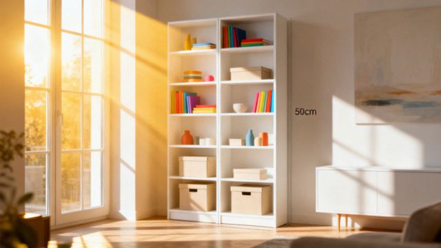 Regał biały o głębokości 40 cm — idealne rozwiązanie do małych wnętrz