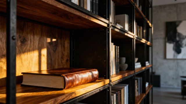 Regał na książki industrialny — jak wybrać i zamontować?