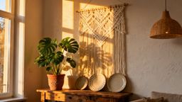 Ściana w stylu boho — jak ją zaprojektować i udekorować?