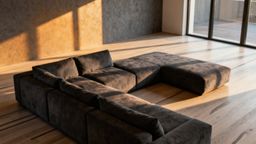 Sofa z pufą jak narożnik — zalety i praktyczne funkcje
