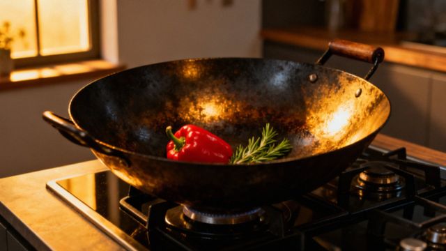 Wok ze stali węglowej — zalety, sezonowanie i porady kulinarne
