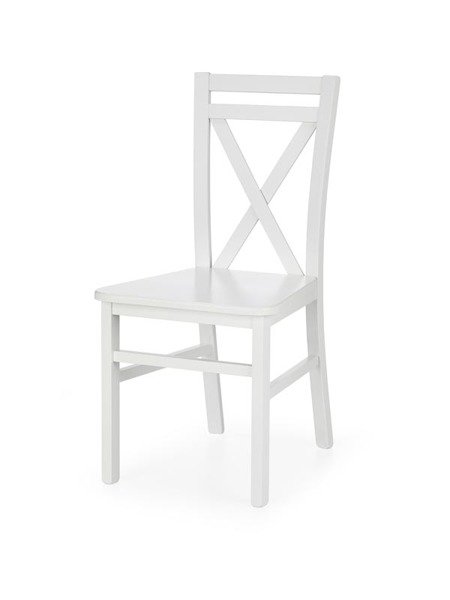 Krzesło drewniane Bologna o kolorze białym