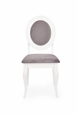 BAROCK krzesło biały / popielaty (1=2szt)