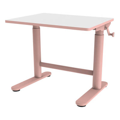 Biurko regulowane ergonomiczne Handle w kolorze różowym