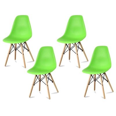 Komplet 4 Krzeseł Currio Zielony