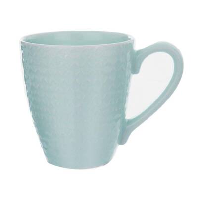 Kubek ceramiczny z uchem do kawy herbaty 430 ml zielony