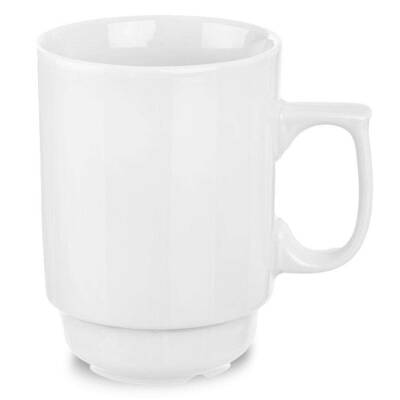 Kubek porcelanowy biały z uchem 240 ml do kawy herbaty