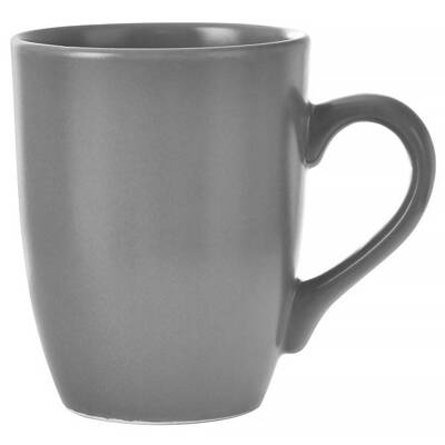 Kubek z uchem do picia kawy herbaty napojów ceramiczny szary ALFA 350 ml
