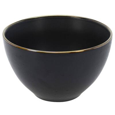 Miseczka ceramiczna miska obiadowa do zupy na zupę surówkę przekąski czarna 14 cm 750 ml