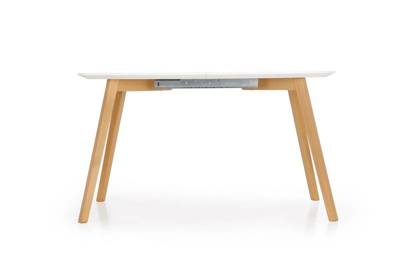 Stół Rozkładany Caliber Def160-200 cm Biały/ Dąb Remo